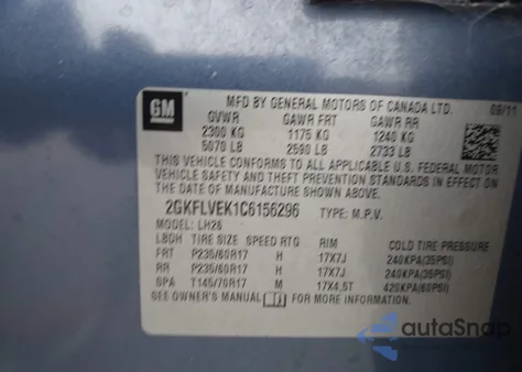 2012 GMC Terrain Slt-1 from USA, damaged, VIN 2GKFLVEK1C6156296